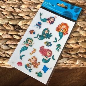 Sandy Lion mermaid sticker set